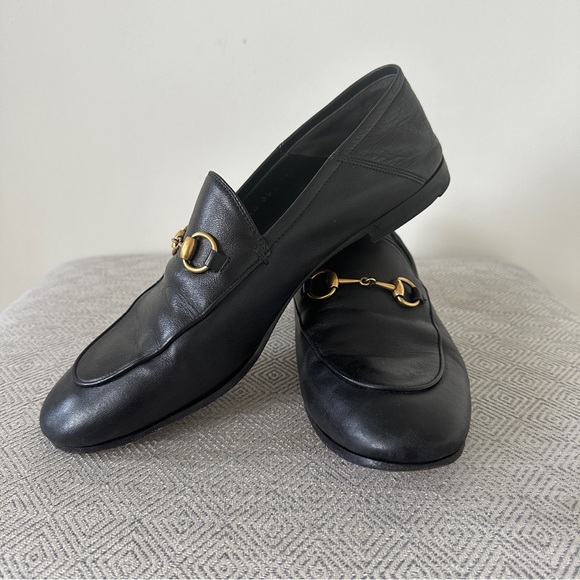 GUCCI Brixton Horesbit Convertible Loafer womens black leather 38.5 - Picture 12 of 13
